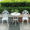3-Piece Outdoor Iron Dining Set – Table & 2 Chairs