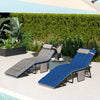 Set of 2 Outdoor Chaise Lounge Chair