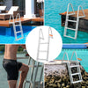 VEVOR 3-Step Aluminum Dock Ladder – 350 lbs Load, Wide Nonslip Steps for Boats & Pools