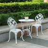 3-Piece Outdoor Iron Dining Set – Table & 2 Chairs