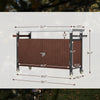 Outdoor BBQ Grill Cart – Stainless Steel Tabletop, Storage & Rolling Patio Kitchen Island